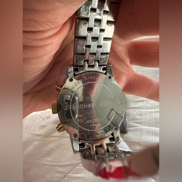 Michael Kors Silver and Gold Watch - Picture 4 of 6